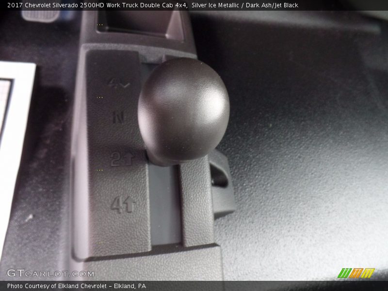 Silver Ice Metallic / Dark Ash/Jet Black 2017 Chevrolet Silverado 2500HD Work Truck Double Cab 4x4