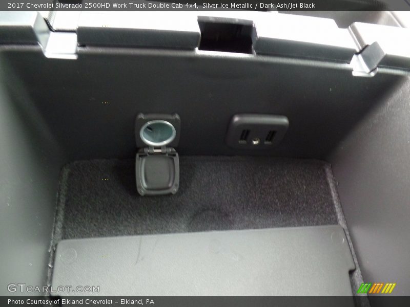 Silver Ice Metallic / Dark Ash/Jet Black 2017 Chevrolet Silverado 2500HD Work Truck Double Cab 4x4