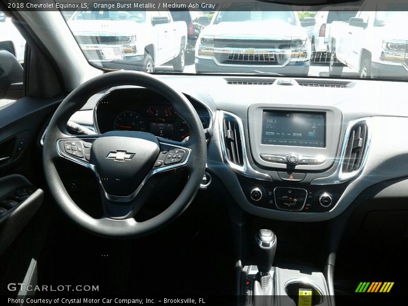 Orange Burst Metallic / Medium Ash Gray 2018 Chevrolet Equinox LS