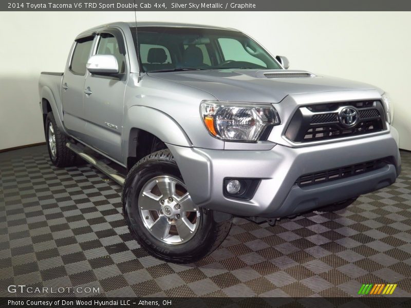 Silver Sky Metallic / Graphite 2014 Toyota Tacoma V6 TRD Sport Double Cab 4x4