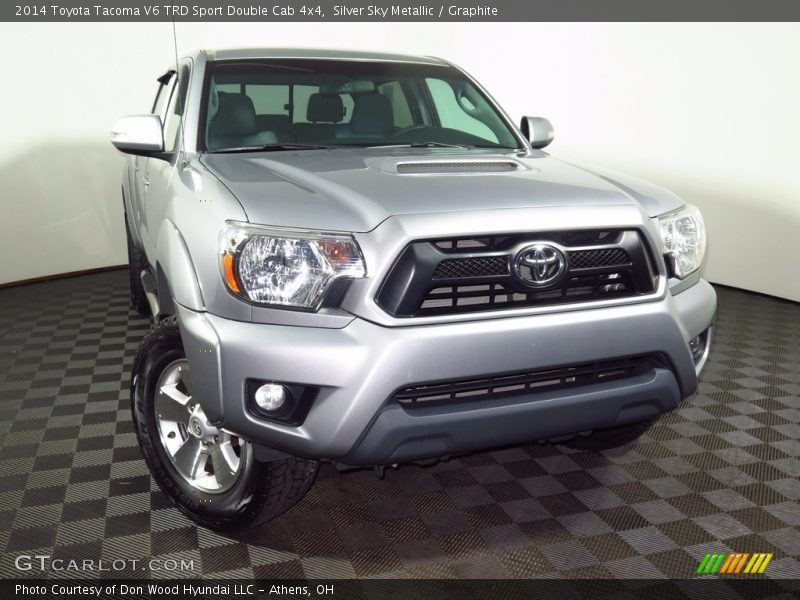 Silver Sky Metallic / Graphite 2014 Toyota Tacoma V6 TRD Sport Double Cab 4x4
