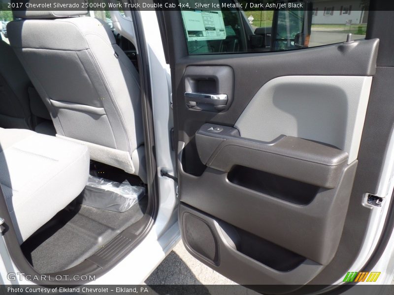 Silver Ice Metallic / Dark Ash/Jet Black 2017 Chevrolet Silverado 2500HD Work Truck Double Cab 4x4