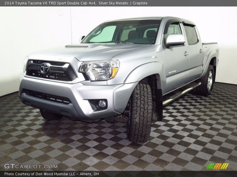 Silver Sky Metallic / Graphite 2014 Toyota Tacoma V6 TRD Sport Double Cab 4x4