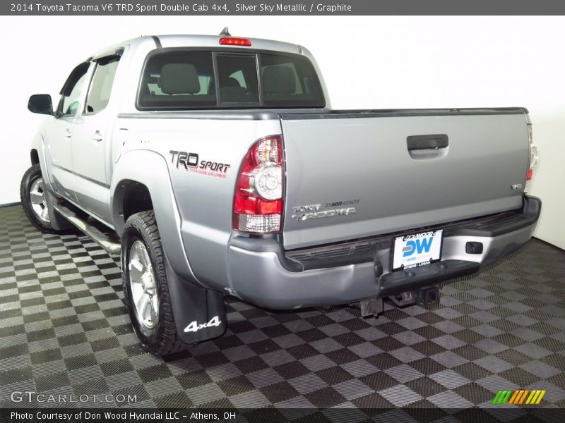 Silver Sky Metallic / Graphite 2014 Toyota Tacoma V6 TRD Sport Double Cab 4x4