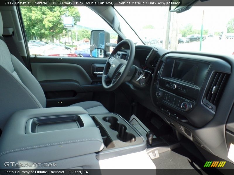 Silver Ice Metallic / Dark Ash/Jet Black 2017 Chevrolet Silverado 2500HD Work Truck Double Cab 4x4