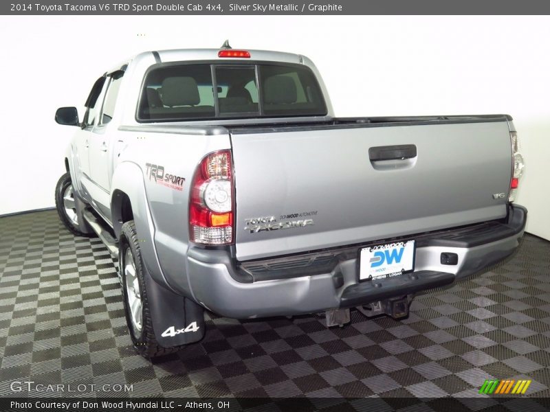 Silver Sky Metallic / Graphite 2014 Toyota Tacoma V6 TRD Sport Double Cab 4x4