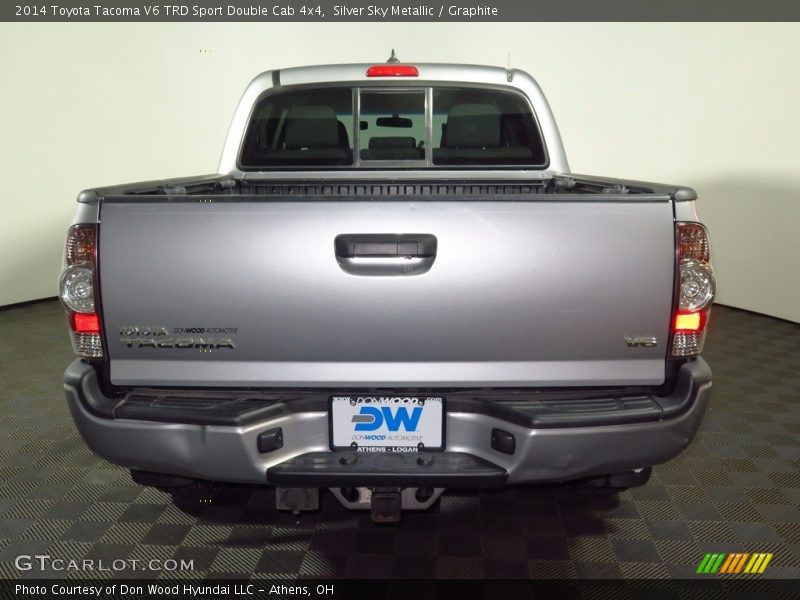 Silver Sky Metallic / Graphite 2014 Toyota Tacoma V6 TRD Sport Double Cab 4x4