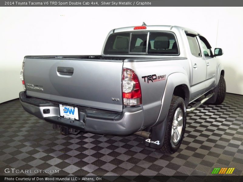 Silver Sky Metallic / Graphite 2014 Toyota Tacoma V6 TRD Sport Double Cab 4x4