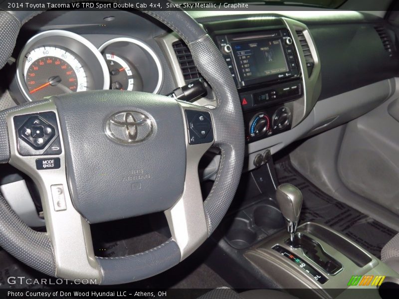 Silver Sky Metallic / Graphite 2014 Toyota Tacoma V6 TRD Sport Double Cab 4x4