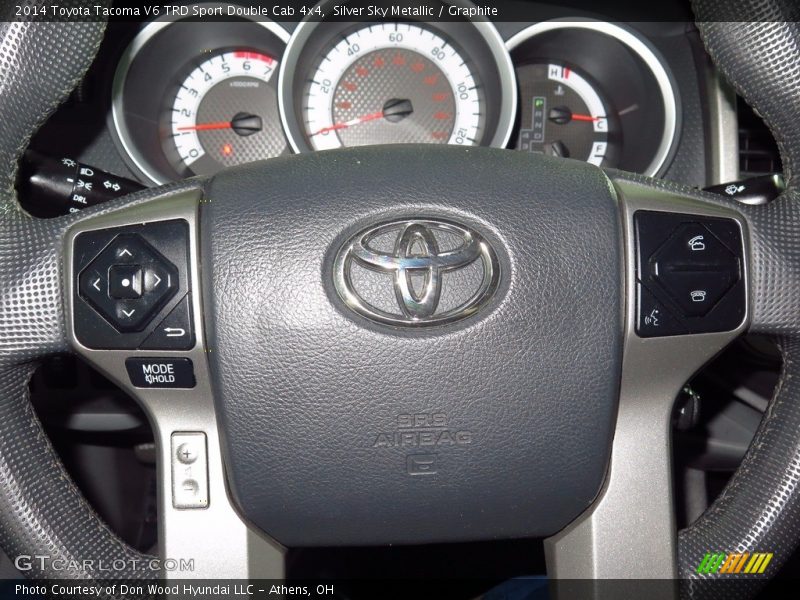Silver Sky Metallic / Graphite 2014 Toyota Tacoma V6 TRD Sport Double Cab 4x4