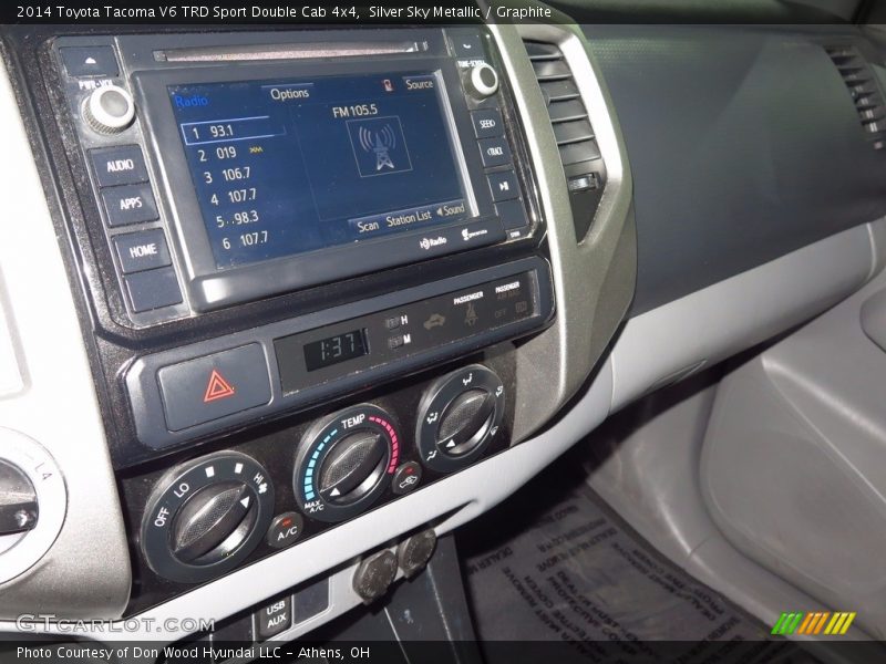Silver Sky Metallic / Graphite 2014 Toyota Tacoma V6 TRD Sport Double Cab 4x4