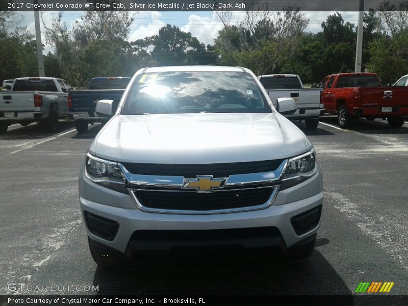 Silver Ice Metallic / Jet Black/­Dark Ash 2017 Chevrolet Colorado WT Crew Cab