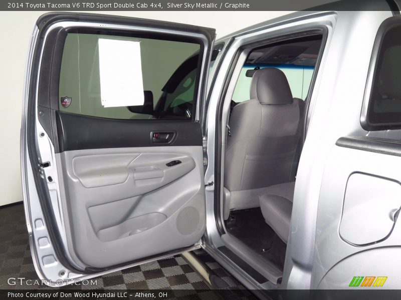 Silver Sky Metallic / Graphite 2014 Toyota Tacoma V6 TRD Sport Double Cab 4x4