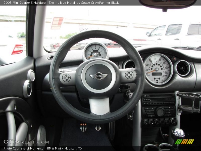 Electric Blue Metallic / Space Grey/Panther Black 2005 Mini Cooper S Hardtop