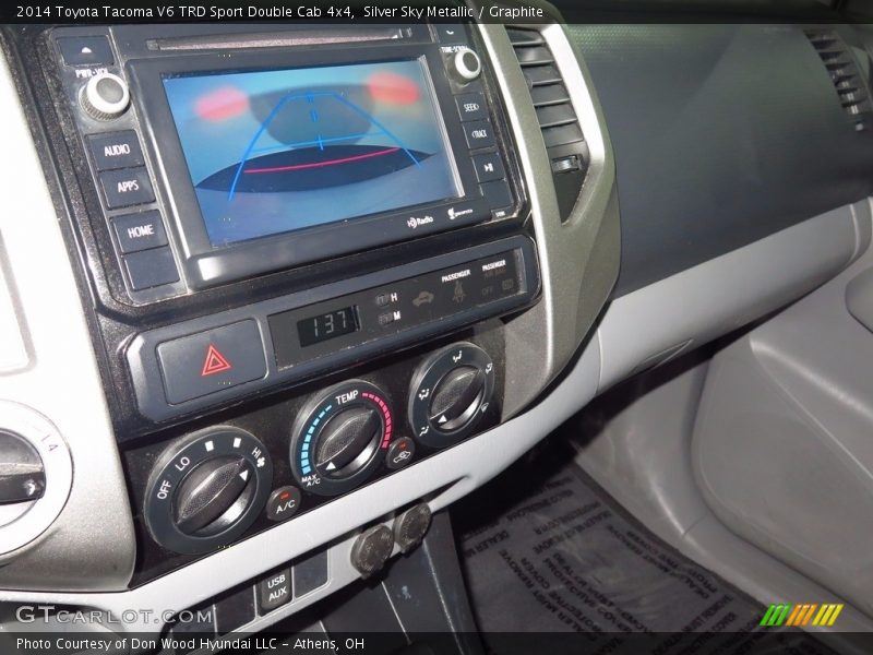 Silver Sky Metallic / Graphite 2014 Toyota Tacoma V6 TRD Sport Double Cab 4x4