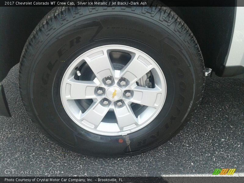 Silver Ice Metallic / Jet Black/­Dark Ash 2017 Chevrolet Colorado WT Crew Cab