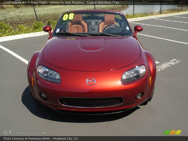 Copper Red Mica / Tan 2008 Mazda MX-5 Miata Grand Touring Hardtop Roadster