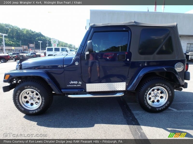 Midnight Blue Pearl / Khaki 2006 Jeep Wrangler X 4x4