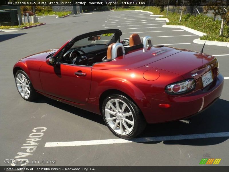 Copper Red Mica / Tan 2008 Mazda MX-5 Miata Grand Touring Hardtop Roadster