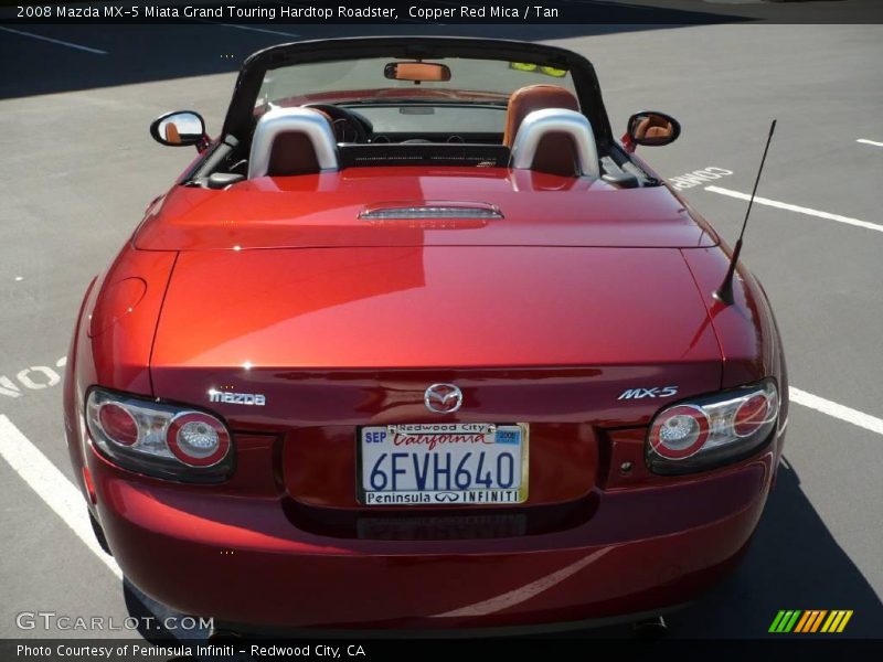 Copper Red Mica / Tan 2008 Mazda MX-5 Miata Grand Touring Hardtop Roadster