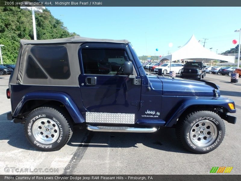 Midnight Blue Pearl / Khaki 2006 Jeep Wrangler X 4x4