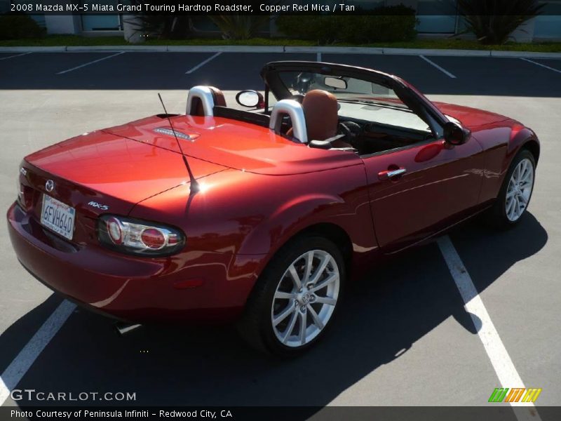 Copper Red Mica / Tan 2008 Mazda MX-5 Miata Grand Touring Hardtop Roadster