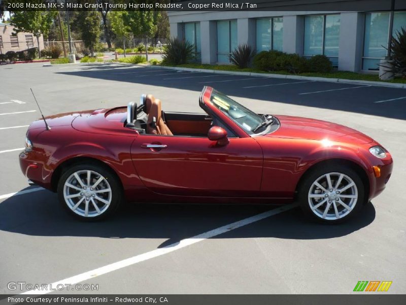 Copper Red Mica / Tan 2008 Mazda MX-5 Miata Grand Touring Hardtop Roadster