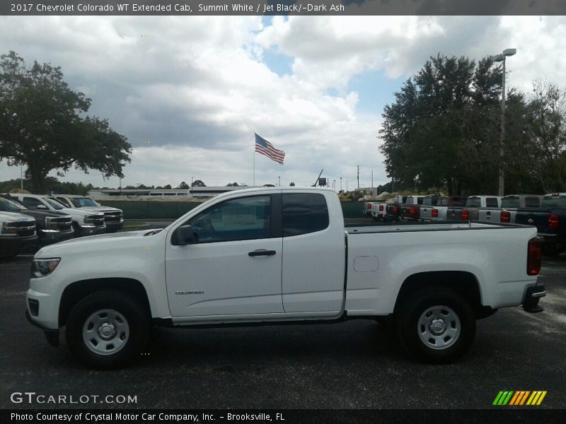 Summit White / Jet Black/­Dark Ash 2017 Chevrolet Colorado WT Extended Cab