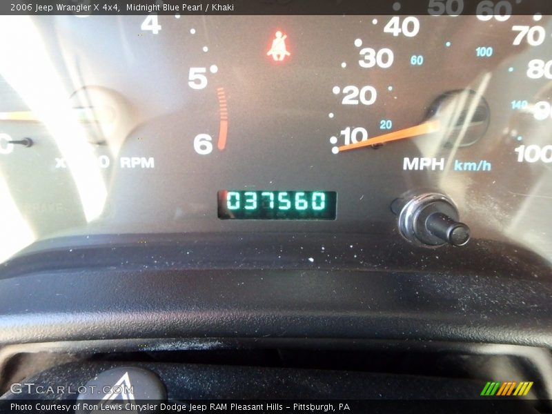 Midnight Blue Pearl / Khaki 2006 Jeep Wrangler X 4x4