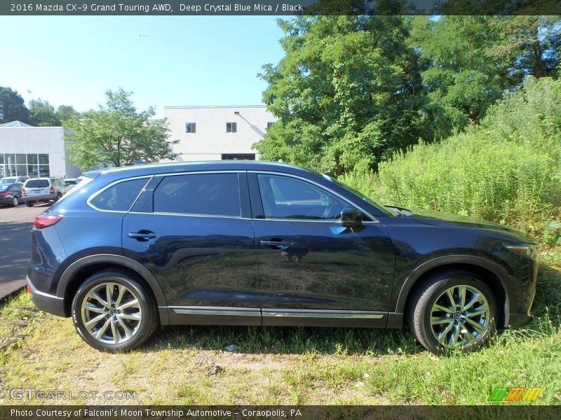 Deep Crystal Blue Mica / Black 2016 Mazda CX-9 Grand Touring AWD