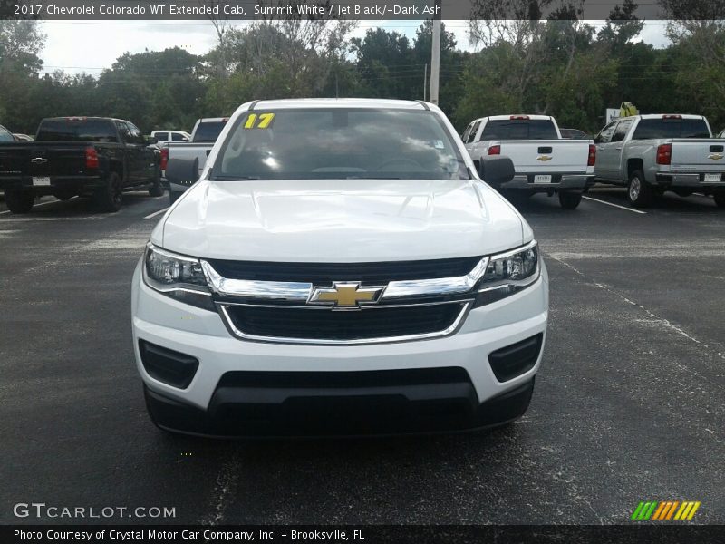 Summit White / Jet Black/­Dark Ash 2017 Chevrolet Colorado WT Extended Cab