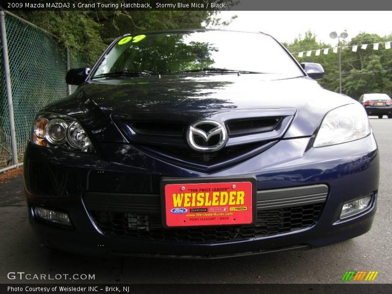 Stormy Blue Mica / Black 2009 Mazda MAZDA3 s Grand Touring Hatchback