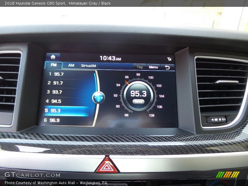 Himalayan Gray / Black 2018 Hyundai Genesis G80 Sport