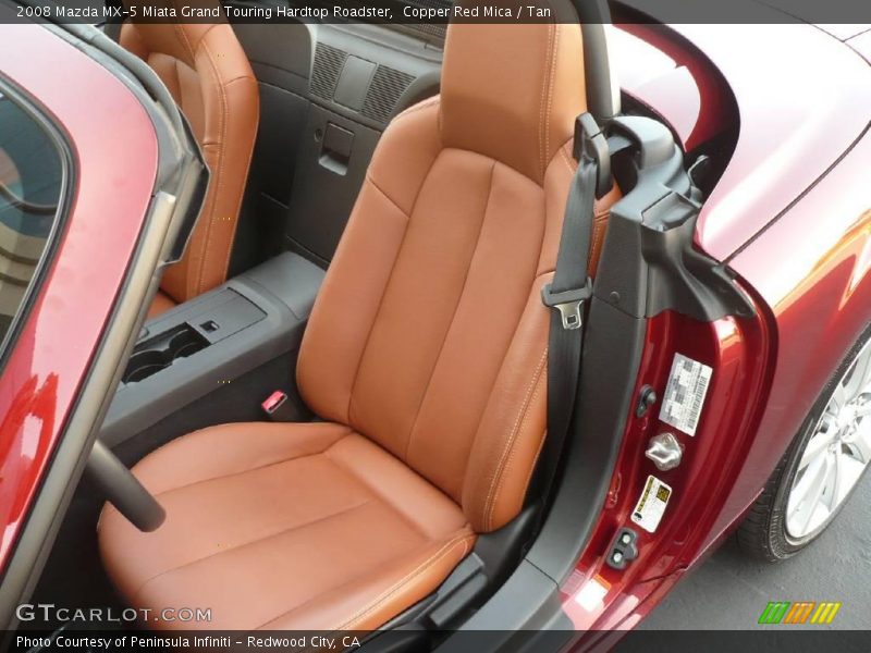 Copper Red Mica / Tan 2008 Mazda MX-5 Miata Grand Touring Hardtop Roadster