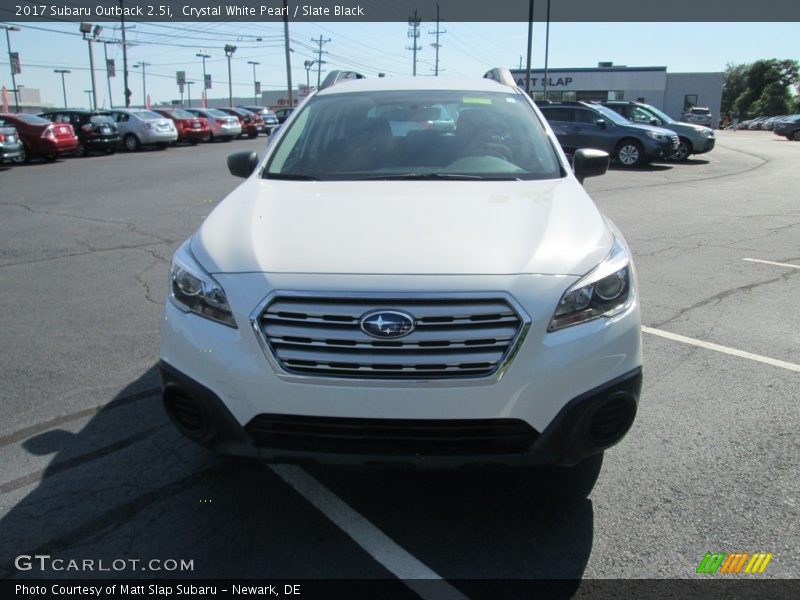 Crystal White Pearl / Slate Black 2017 Subaru Outback 2.5i