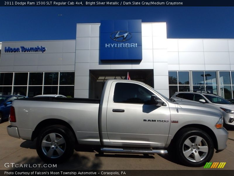 Bright Silver Metallic / Dark Slate Gray/Medium Graystone 2011 Dodge Ram 1500 SLT Regular Cab 4x4
