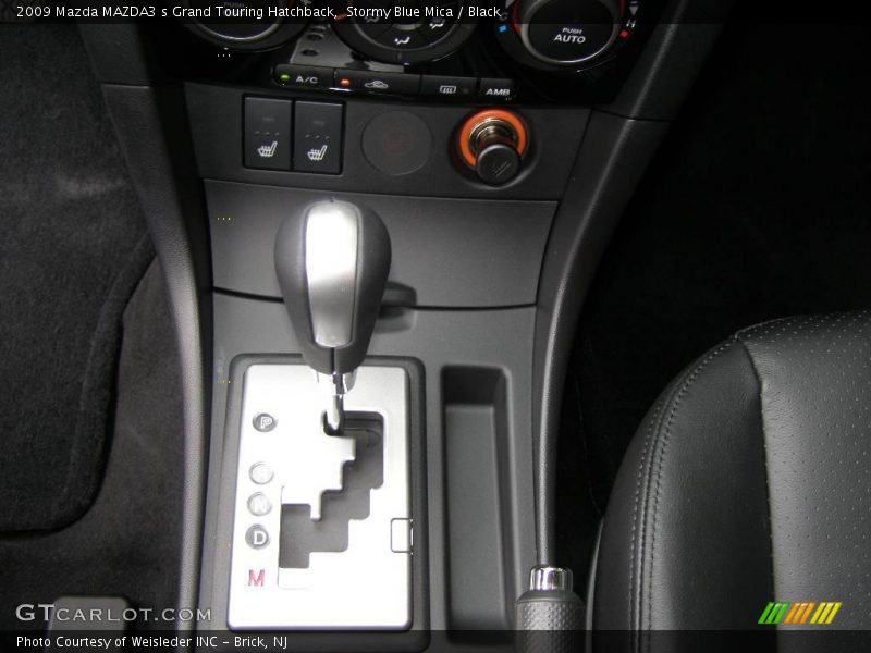 Stormy Blue Mica / Black 2009 Mazda MAZDA3 s Grand Touring Hatchback