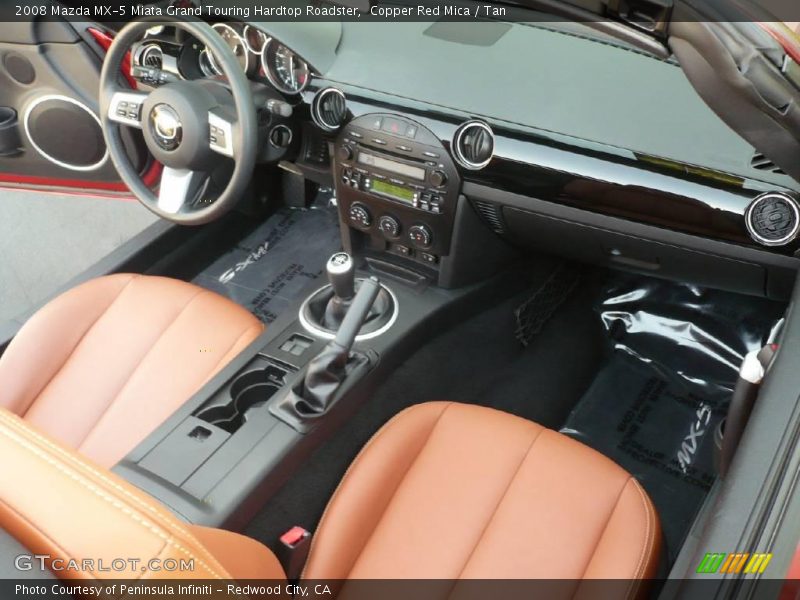 Copper Red Mica / Tan 2008 Mazda MX-5 Miata Grand Touring Hardtop Roadster