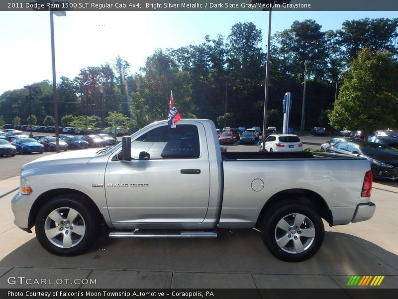 Bright Silver Metallic / Dark Slate Gray/Medium Graystone 2011 Dodge Ram 1500 SLT Regular Cab 4x4