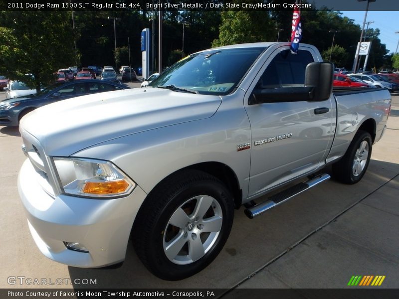 Bright Silver Metallic / Dark Slate Gray/Medium Graystone 2011 Dodge Ram 1500 SLT Regular Cab 4x4