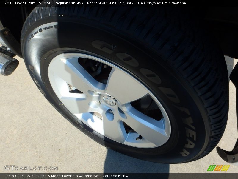 Bright Silver Metallic / Dark Slate Gray/Medium Graystone 2011 Dodge Ram 1500 SLT Regular Cab 4x4