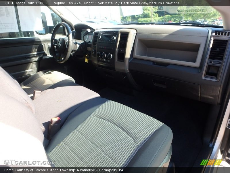 Bright Silver Metallic / Dark Slate Gray/Medium Graystone 2011 Dodge Ram 1500 SLT Regular Cab 4x4