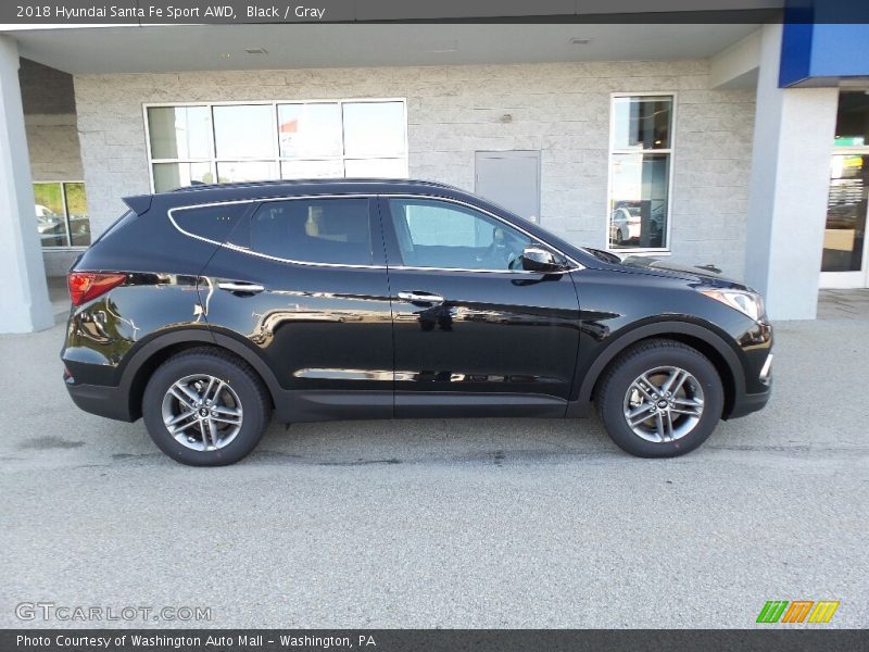 Black / Gray 2018 Hyundai Santa Fe Sport AWD