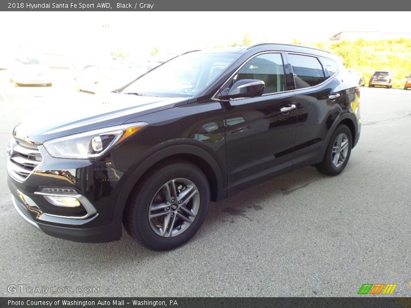 Black / Gray 2018 Hyundai Santa Fe Sport AWD