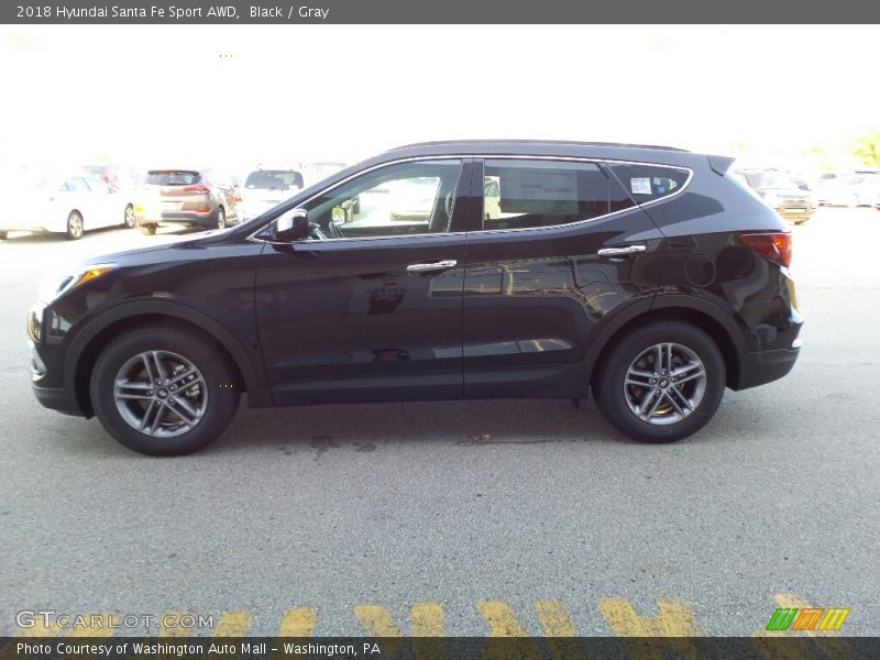 Black / Gray 2018 Hyundai Santa Fe Sport AWD