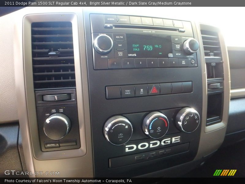 Bright Silver Metallic / Dark Slate Gray/Medium Graystone 2011 Dodge Ram 1500 SLT Regular Cab 4x4