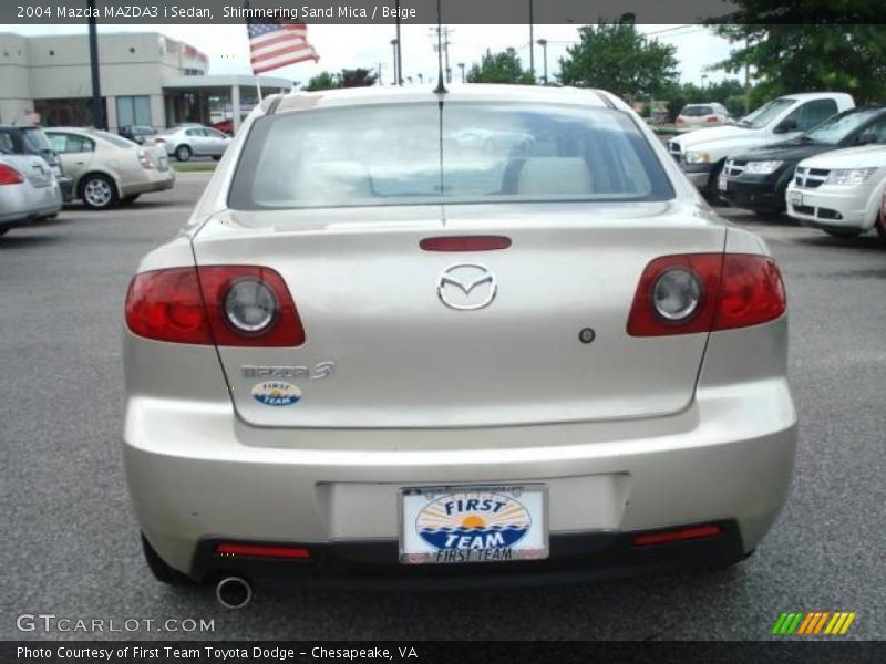Shimmering Sand Mica / Beige 2004 Mazda MAZDA3 i Sedan