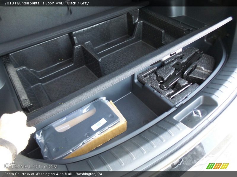 Black / Gray 2018 Hyundai Santa Fe Sport AWD