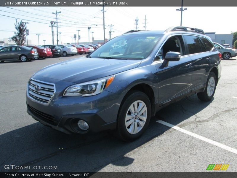 Twilight Blue Metallic / Slate Black 2017 Subaru Outback 2.5i Premium