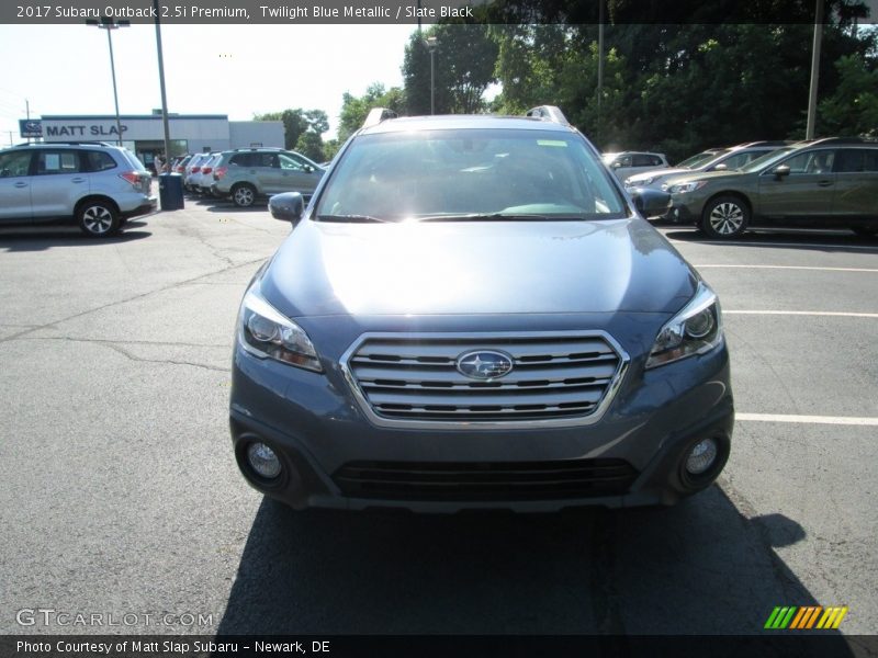 Twilight Blue Metallic / Slate Black 2017 Subaru Outback 2.5i Premium